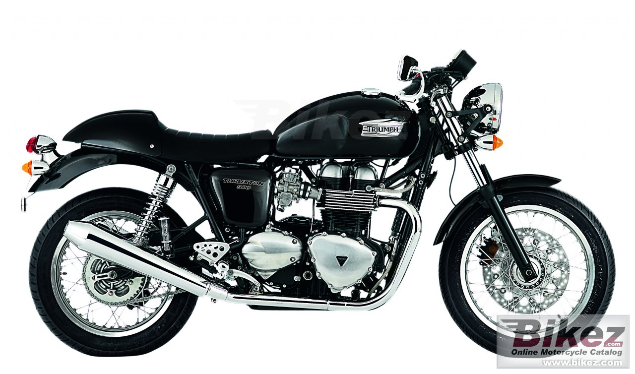 Big Triumph thruxton picture and wallpaper from Bikez.com